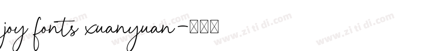 joy fonts xuanyuan字体转换